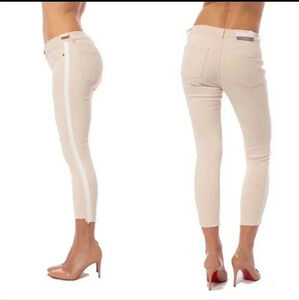 DL1961 Florence Cropped Mid Rise Instasculpt Skinny Tuxedo Jeans(25)